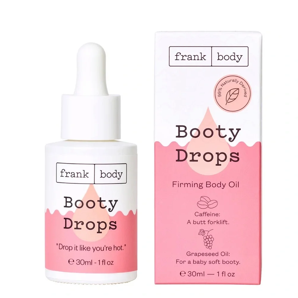 FRANK BODY Booty Drops Firming Body Oil 1.0 oz $18 CLEAN BEAUTY NIB